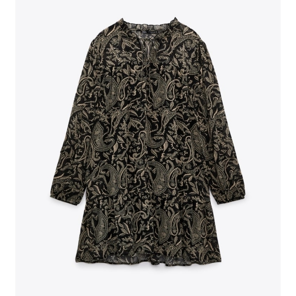 Zara Printed Dress NEW - Picture 2 of 11